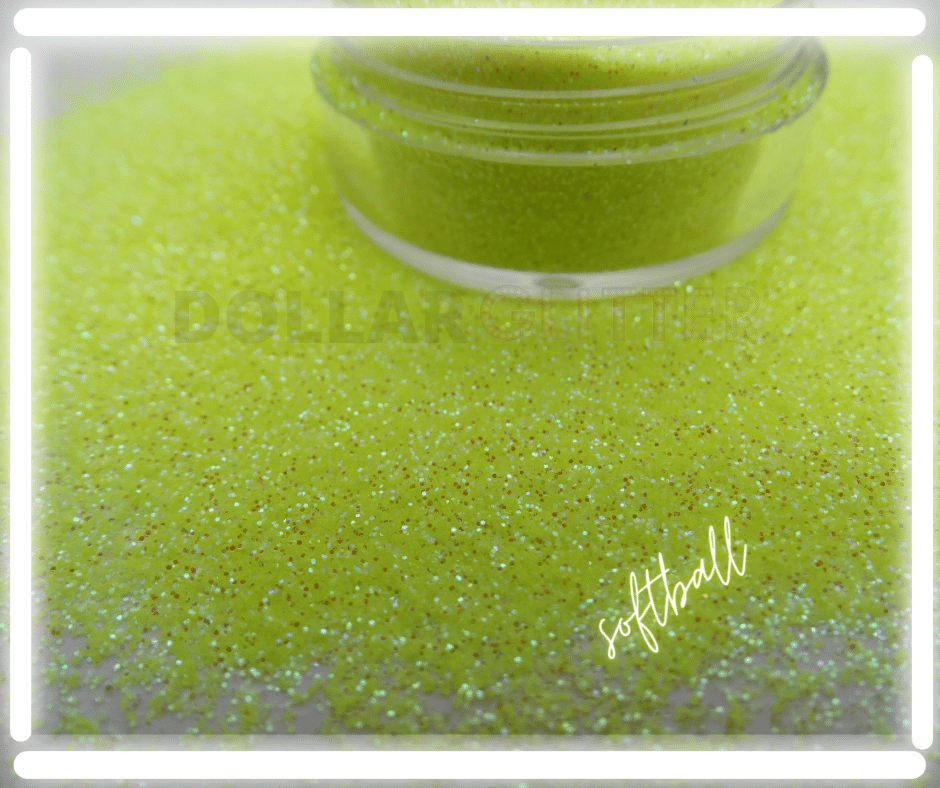 Softball Fine Yellow Glitter