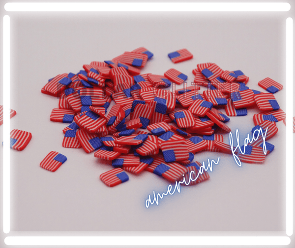 Patriotic polymer slices for epoxee tumblers