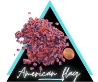 american flag clay slices for crafts