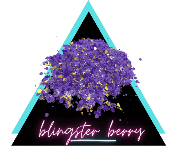 purple mix glitter