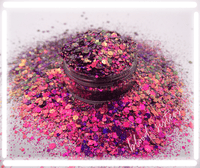 blood sisters pink chameleon glitter for resin art
