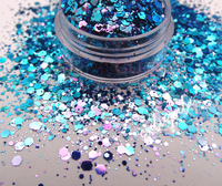 purple and blue color shifting glitter for epoxy resin crafts