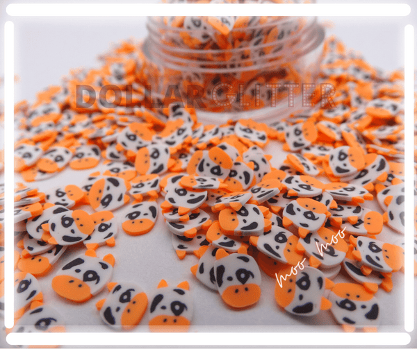 cow fimo polymer clay for resin slime and nails