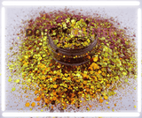 dark treasure gold chameleon color shifti chunky glitter for tumblers
