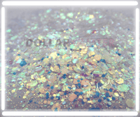 golden opal chunky glitter mix for epoxee tumblers