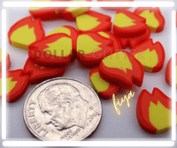 fire shaped flame clay polymer slices fro resin art