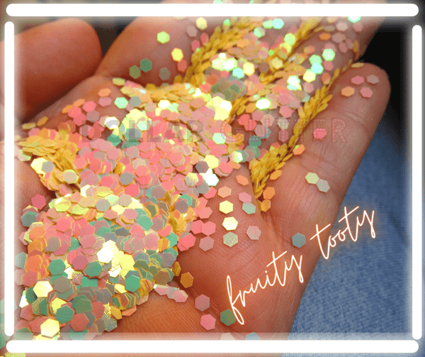 pink, green yellow color shifting glitter for resin arr