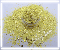 honey bear yellow and gold glitter for resin tumblers