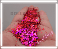 huckleberry pink purple chameleon glitter for nails
