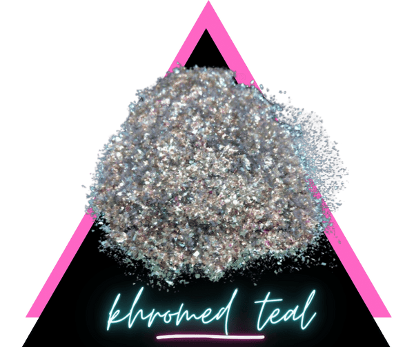 teal glitter for nails and crafts