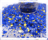 blue lapis lazuly glitter for tumblers