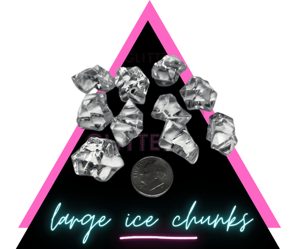 large chunk ice resin acrylic for tumblers & crafts