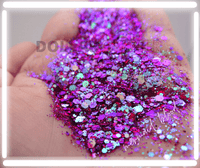 mermaid blood purple chameleon color shift chunky glitter for acrylic encapsulated nails