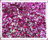 mermaid blood purple chameleon color shift chunky glitter for resin keychain shakers