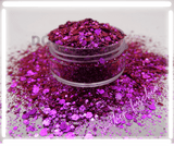 mother fuschia pink chameleon holographic glitter mix 2