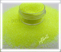 fluorescent yellow fine glitter looks like softball color for crafts