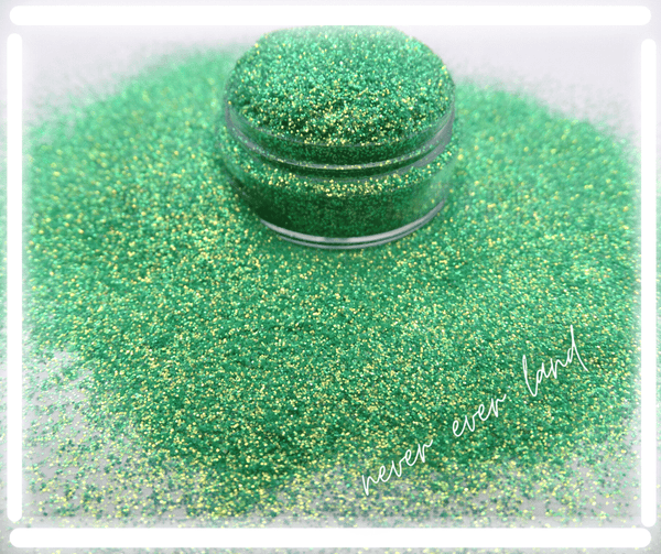 peter pan green glitter for tumblers and christmas crafts