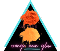 orange neon glow mica powder for resin