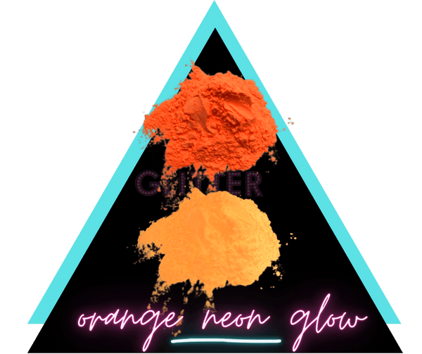 Orange Neon Super Glow Powder