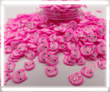 pink pig clqay polymer slice for storyboaRD tumblers