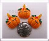 pumpkin unicorn cabochon for crafts