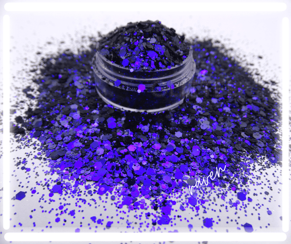 indigo blue purple color shifting glitter for tumblers