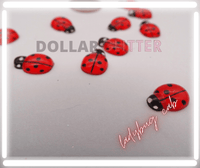 resin  lady bug cabochon  for resin crafts and resin shaker keychains