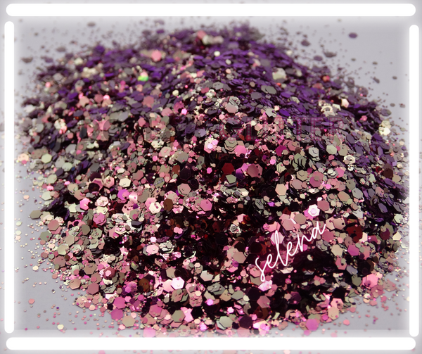chameleon shifting glitter plum and gold for crafts