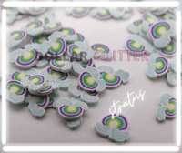 rainbow cloud slice fimo clay for nails