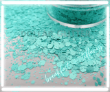 mint green glitter for resin jewelry