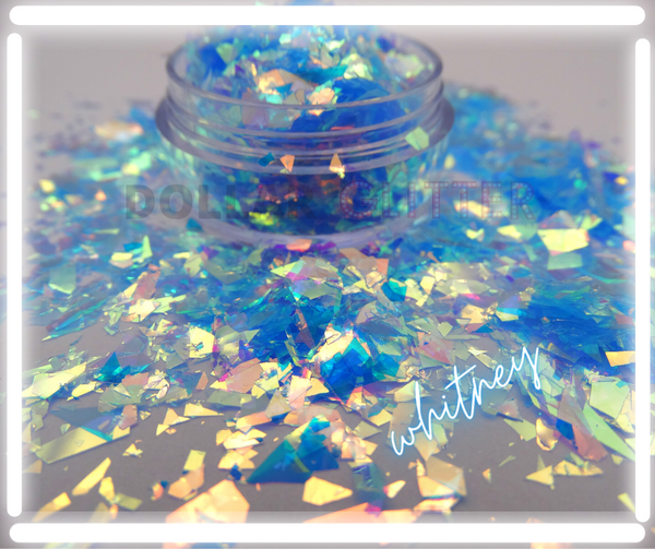 blue mylar flake for nails or resin crafts 